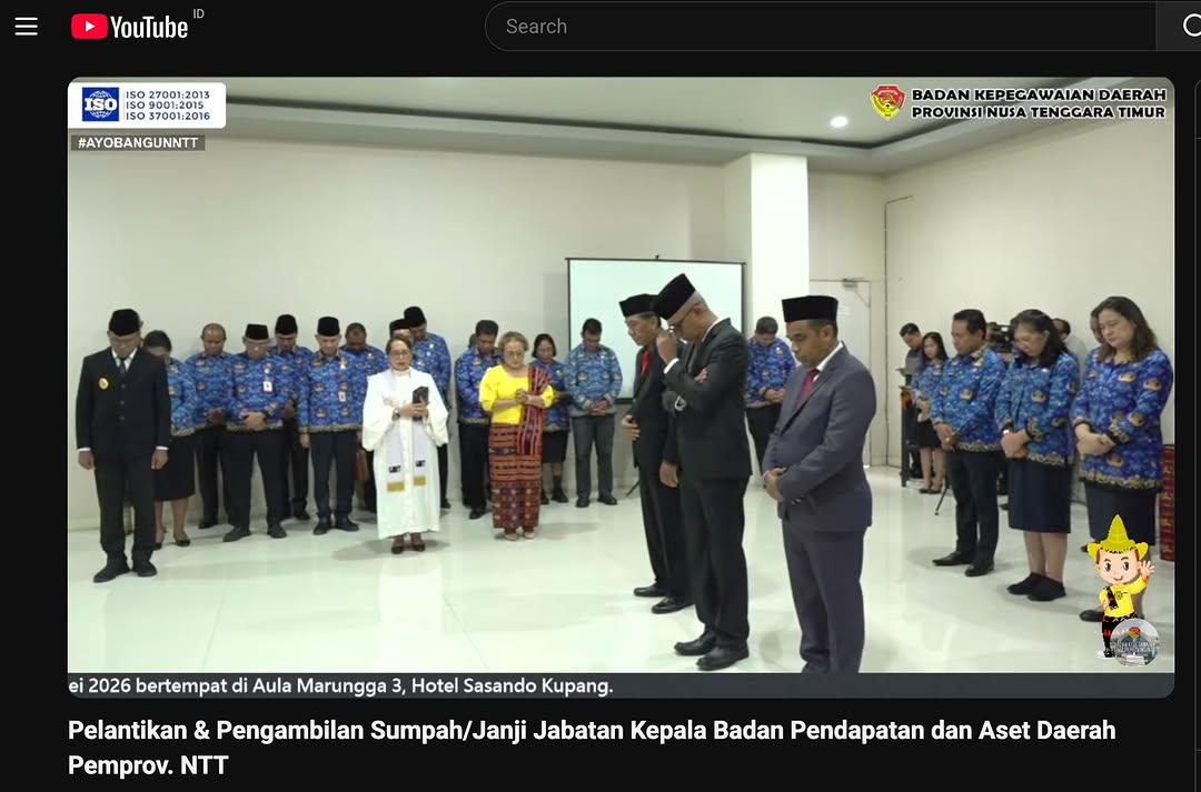 Agenda kegiatan BPAD NTT