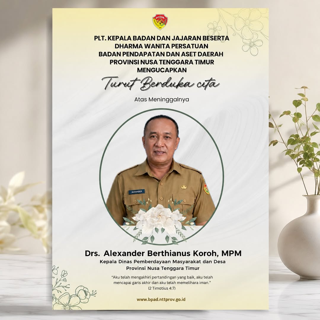 Ucapan duka cita BPAD NTT